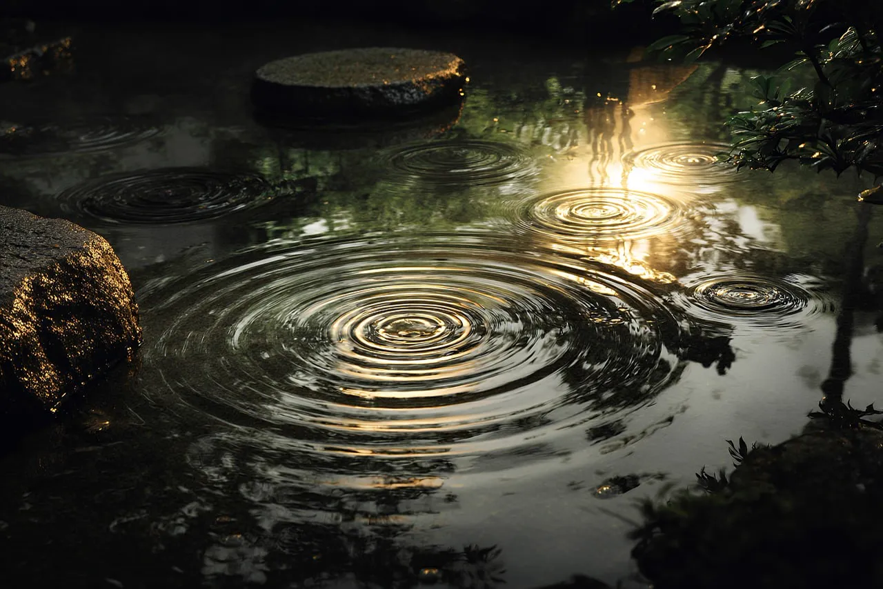 L'acqua, di sera