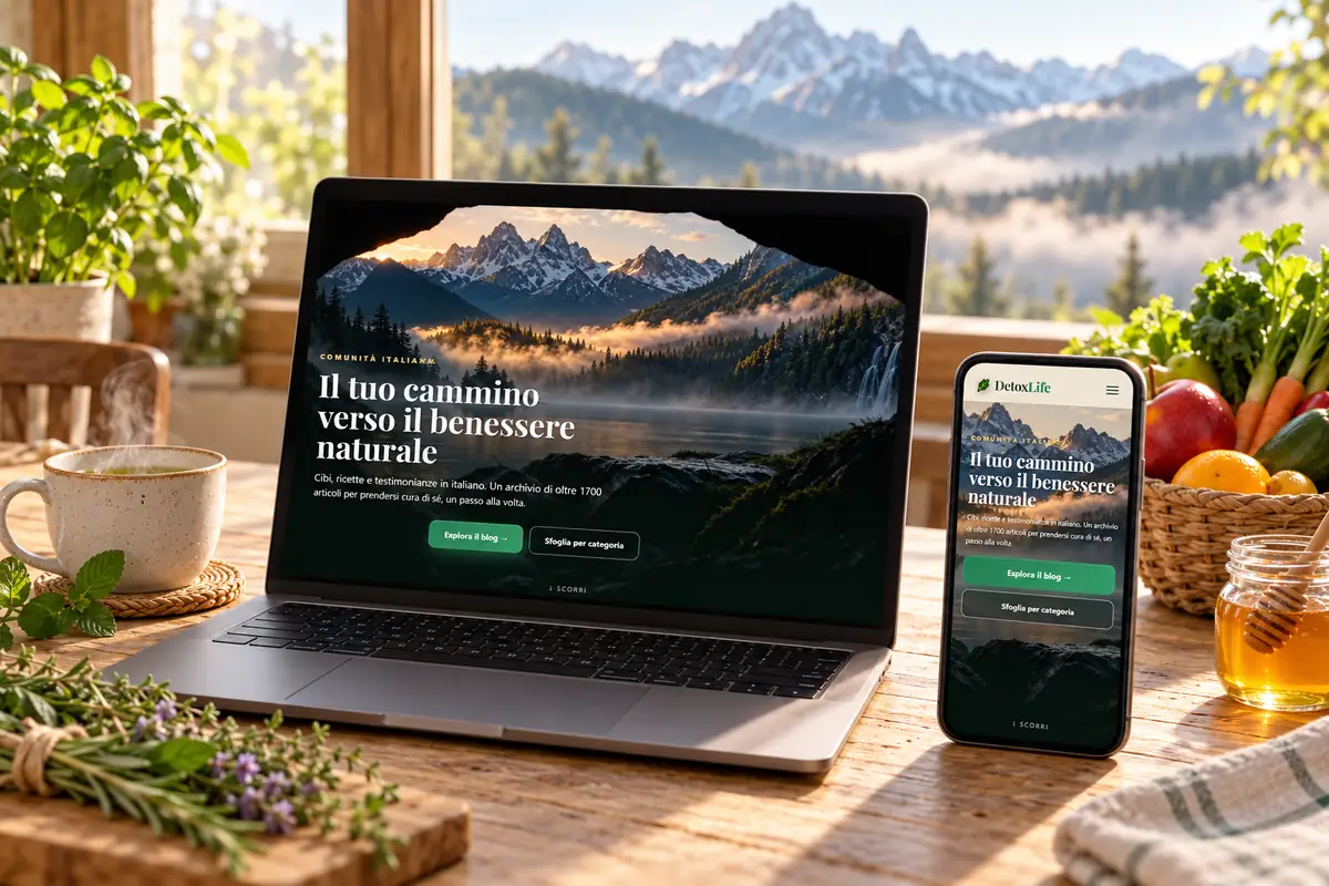 DetoxLife — Il tuo cammino verso il benessere naturale