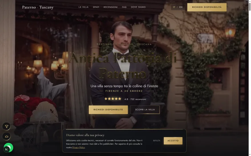 Antica Fattoria di Paterno — Villa storica per matrimoni - Cliente vero