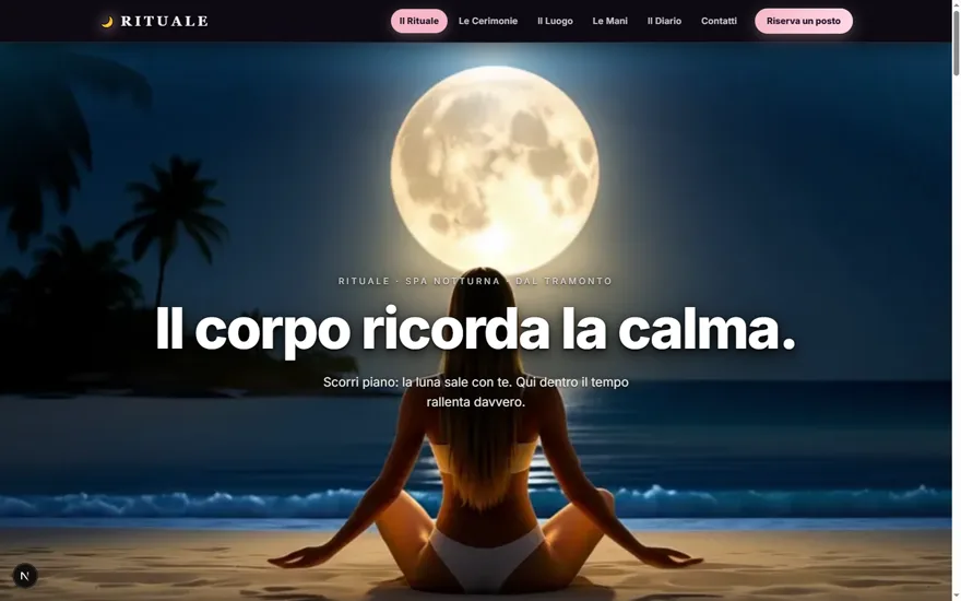 Rituale — Centro benessere notturno